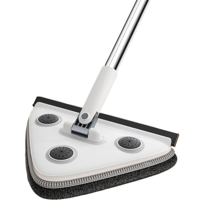 Large 35cm Triangle Cleaning Mop with Extra Long 188cm Reinforced Handle Window Squeegee & 2 Microfibre Pads for High Ceilings - Image 2