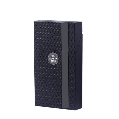 2 Pack Slim Cigarette Case Hard Shell Holder for 40 Cigarettes Durable ABS Plastic Crush Proof Box with Spring Clip Moisture Resistant Pocket Container Black and Silver - Image 2