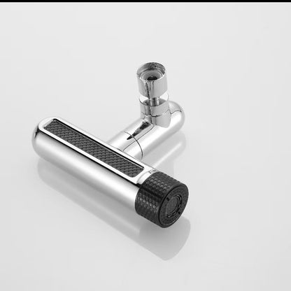 Universal Kitchen Tap Extender 6 Spray Modes with Waterfall Effect 360 Degree Swivel Faucet Aerator Head Anti-Splash Nozzle Attachment Brass Interface for Sink Washing Up - Image 3