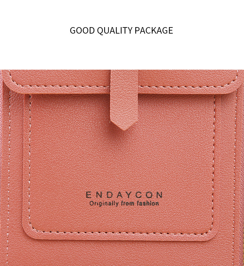 Women's Crossbody Phone Bag with Clear Touch Screen Window PU Leather Wallet Purse Multi-Pocket Shoulder Handbag Adjustable Strap Card Holder Blue - Image 6