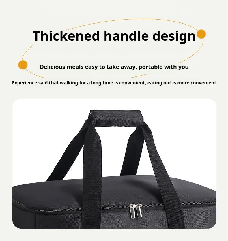 Large 35L Insulated Cooler Bag Soft Sided Leakproof Thermal Tote for Camping Beach Picnic BBQ Heavy Duty Grocery Carrier Black - Image 8