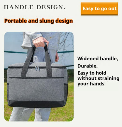 Small Insulated Lunch Bag 10L Cooler Tote Box with Shoulder Strap Leakproof Thermal Meal Prep Carrier for Work School Picnic Navy Blue - Image 7