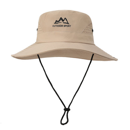 Wide Brim Sun Hat Waterproof UV Protection Boonie Bucket Cap Mesh Breathable for Fishing Hiking Camping Outdoor Black - Image 2