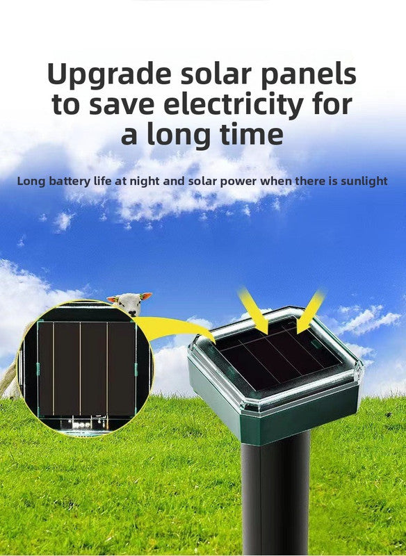 Solar-Powered Sonic Snake and Rodent Repeller Ground Stake - Outdoor Waterproof Ground Vibration Pest Deterrent Device - Ultrasonic Control for Moles, Voles, and House Mice - Garden Lawn Protection - Green Octagon Top Model - Image 9