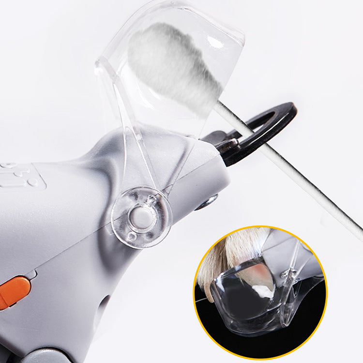Illuminated Pet Nail Clippers with 5x Magnifier & LED Light - Professional Safety Claw Trimmer for Dogs & Cats - Non-Slip ABS Handle with Nail Catcher - Grey - Image 5