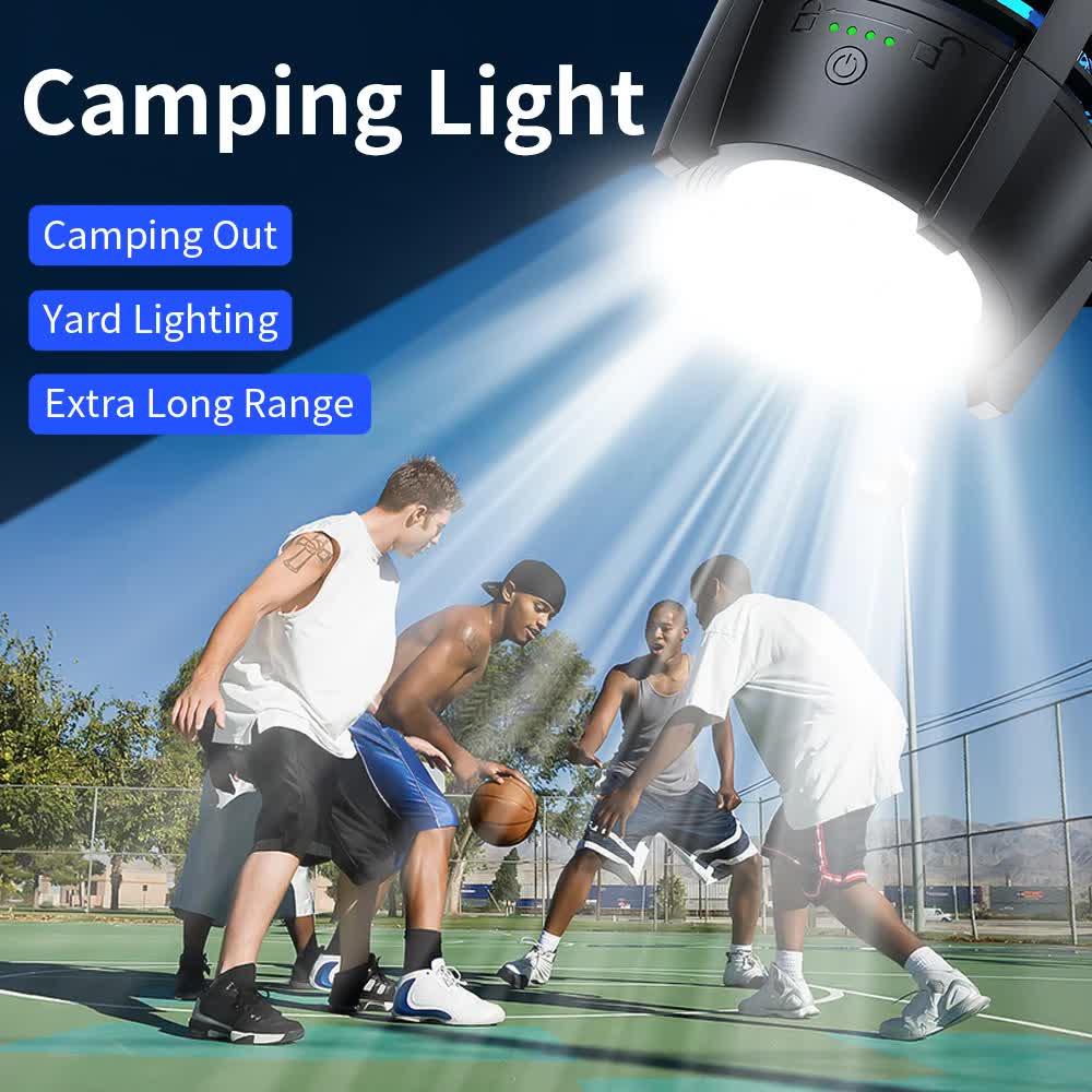 2-in-1 Rechargeable Mosquito Zapper & Camping Lantern - 3600mAh Battery - 2000V Electric Insect Killer with Bionic Trap Technology - Waterproof Outdoor Bug Trap - Black - Image 7
