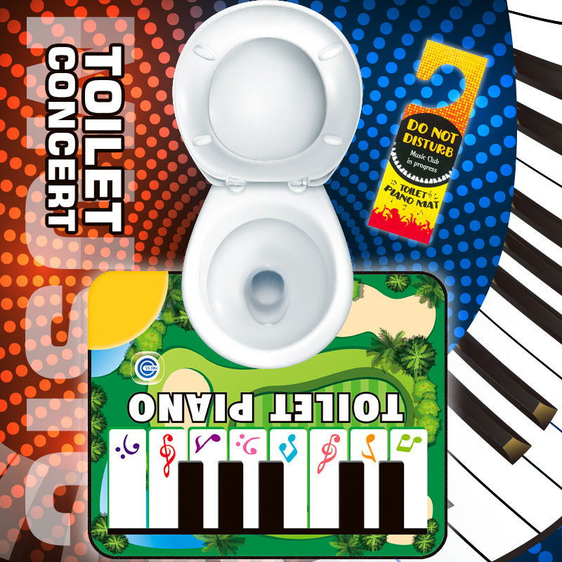 Green Electronic Toilet Piano Mat - Musical Potty Keyboard with Golf Theme - Funny Novelty Gag Gift for Kids & Adults - Waterproof & Non-Slip - Fits Standard Toilets - Image 3