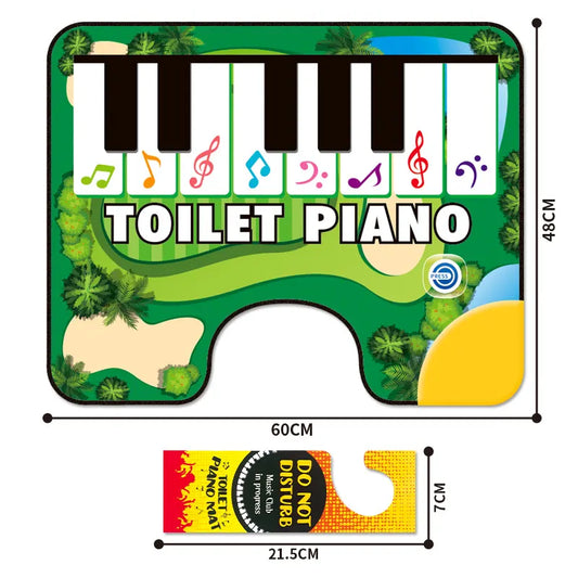 Green Electronic Toilet Piano Mat - Musical Potty Keyboard with Golf Theme - Funny Novelty Gag Gift for Kids & Adults - Waterproof & Non-Slip - Fits Standard Toilets - Image 5