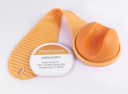 Hands-Free Baby Bottle Holder - Shoulder Mounted Feeding Aid for Parents - Anti-Slip & Adjustable Design - Fits Most Standard Bottles - Orange