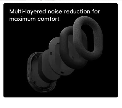 Smart 4-in-1 Travel Neck Pillow with ANC Headphones - Heated Vibration Massage & Bluetooth Audio - Memory Foam Support for Planes & Home - Beige - Image 9