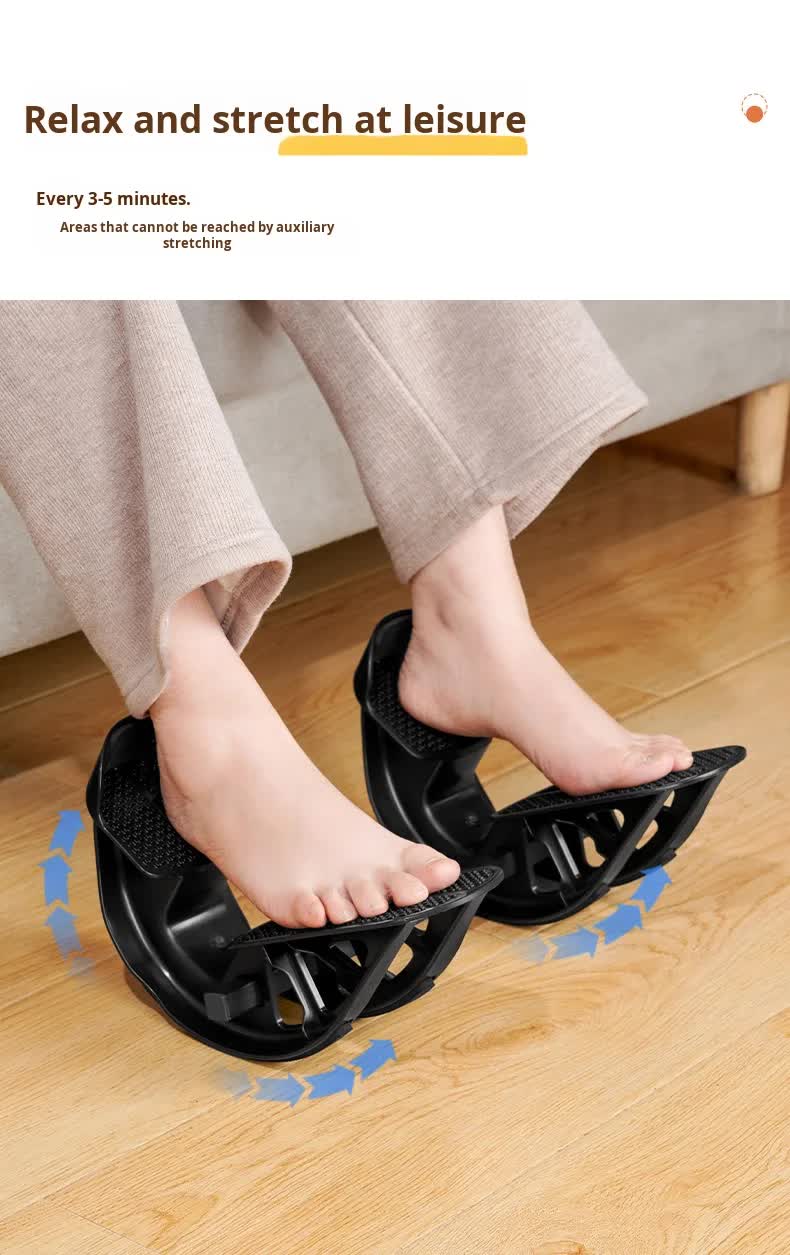 2 PCS Foot Rocker Calf Stretcher - Ankle & Lower Leg Stretching Board for Plantar Fasciitis & Achilles Relief - Anti-Slip Balance Wedge for Home & Office - Heavy Duty Black - Image 4