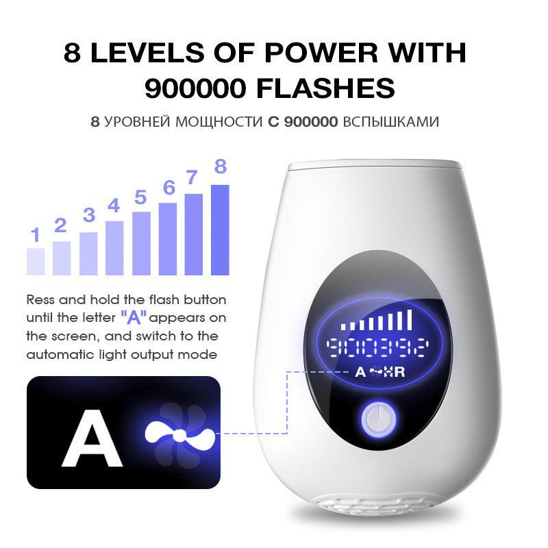 IPL Laser Hair Removal Handset for Women & Men - 900,000 Flashes Home Use Hair Remover Device for Face Body Bikini & Underarms - Painless & Effective Reduction - AU Plug Dark Green - Image 4