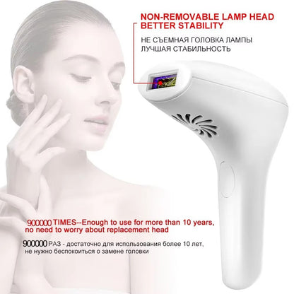 IPL Laser Hair Removal Handset for Women & Men - 900,000 Flashes Home Use Hair Remover Device for Face Body Bikini & Underarms - Painless & Effective Reduction - AU Plug Pink - Image 2
