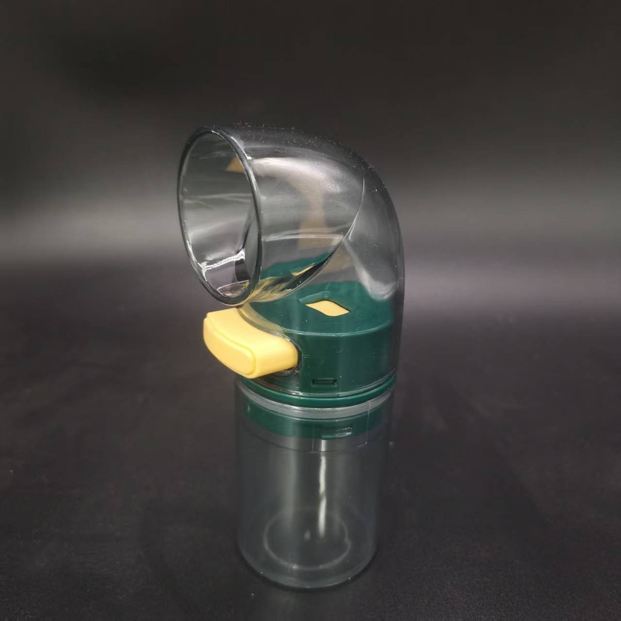 Quantitative Salt Dispenser Bottle - 0.5g Precise Metering Spice Shaker for Healthy Portion Control - Push Button Seasoning Container for Kitchen Cooking - Dark Green - Image 2