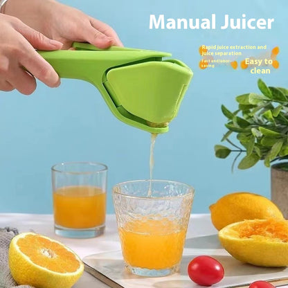Foldable Manual Lemon Squeezer & Citrus Juicer - Portable Handheld Fruit Press for Fresh Orange & Lime Juice - Space Saving Kitchen Tool - Orange - Image 3