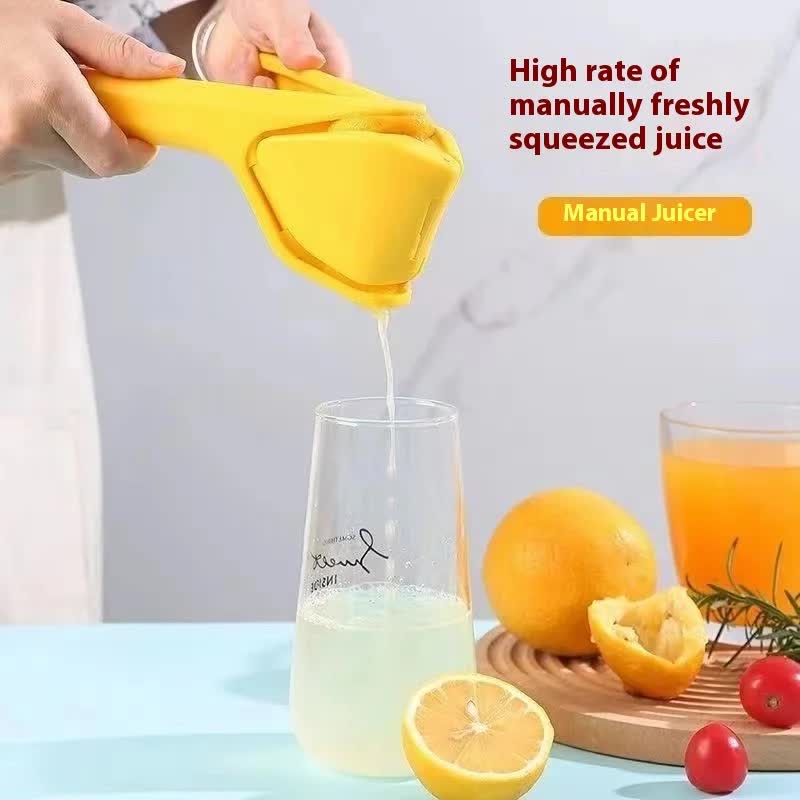 Foldable Manual Lemon Squeezer & Citrus Juicer - Portable Handheld Fruit Press for Fresh Orange & Lime Juice - Space Saving Kitchen Tool - Orange - Image 4