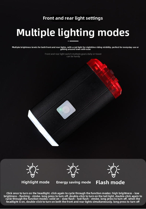 USB Rechargeable Mini Bike Light Front & Rear Combo - 150 Lumen LED High Brightness Safety Lamp for Cycling - IPX8 Waterproof Aluminium Helmet & Handlebar Light - Black - Image 5