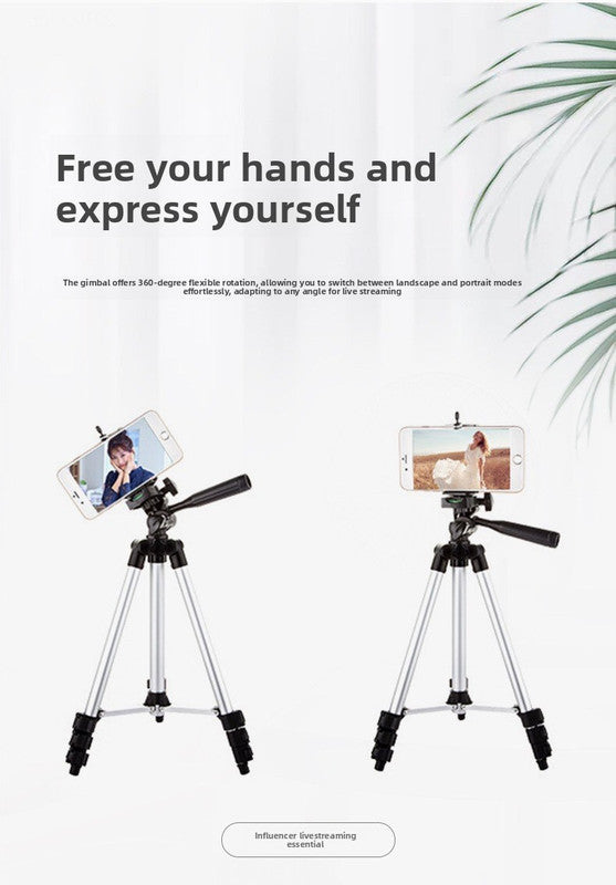 3120 Black Camera & Phone Tripod Stand - 110cm Lightweight Aluminium Portable Travel Mount with 3-Way Head & Universal Smartphone Holder - Adjustable Vlogging Gear - Black - Image 3