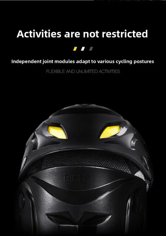 Motorcycle Knee Pads Shin Guards Long PP Shell Protective Gear for Motocross Dirt Bike Racing Quick Release Adjustable Side Protection Black - Image 8