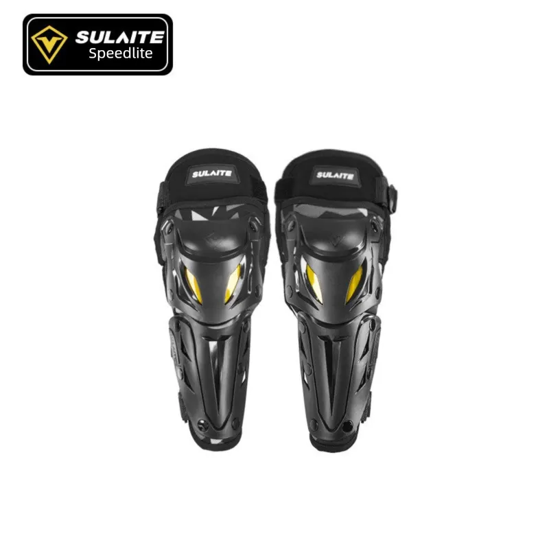 SULAITE Motorcycle Elbow Pads Motocross Arm Guards Hard Shell Protective Gear Quick Release Adjustable Strap for Dirt Bike Racing Black