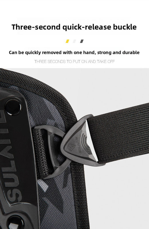 SULAITE CE Level 1 Certified 4 Piece Motorcycle Protective Gear Set Grey Knee Pads and Elbow Guards Long Shin Armour Quick Release for Motocross Dirt Bike - Image 5