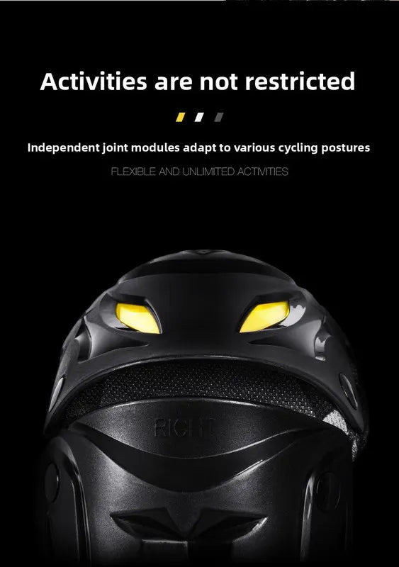 SULAITE CE Level 1 Certified 4 Piece Motorcycle Protective Gear Set Grey Knee Pads and Elbow Guards Long Shin Armour Quick Release for Motocross Dirt Bike - Image 8