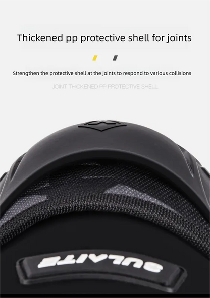 SULAITE CE Level 1 Certified 4 Piece Motorcycle Protective Gear Set Grey Knee Pads and Elbow Guards Long Shin Armour Quick Release for Motocross Dirt Bike - Image 9