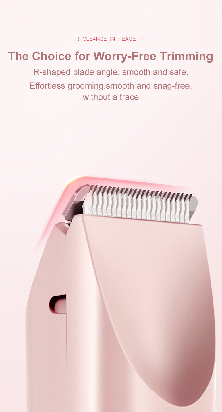 2-in-1 Electric Lady Shaver & Bikini Trimmer Dual Head Waterproof Wet & Dry Body Hair Remover Cordless Razor for Face Legs Underarms White - Image 4