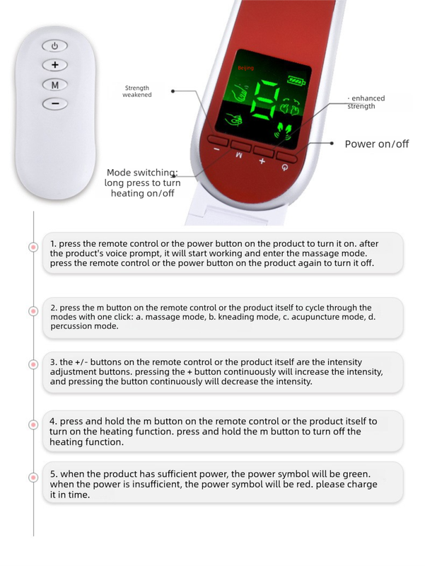 Electric EMS V-Face Shaping Massager Microcurrent Facial Lifting Device Double Chin Reducer with Remote Control & Heating Red - Image 4