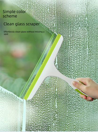3 PCS Window Squeegee Set Shower Glass Wiper Streak Free TPR Blade Multi Purpose Cleaning Tool for Bathroom Mirror Car Tiles Red Green Blue - Image 2