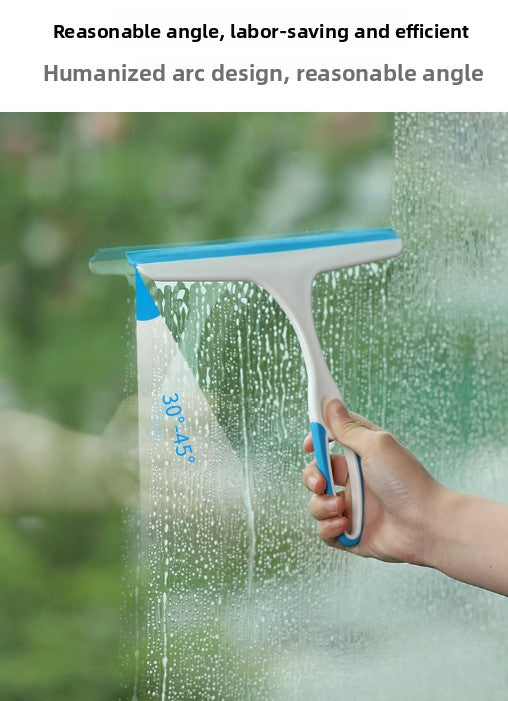 3 PCS Window Squeegee Set Shower Glass Wiper Streak Free TPR Blade Multi Purpose Cleaning Tool for Bathroom Mirror Car Tiles Red Green Blue - Image 3