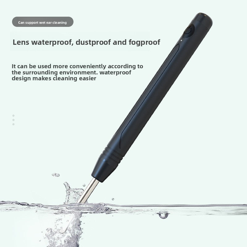 Smart Visual Ear Wax Removal Tool with HD Camera WiFi Wireless Otoscope Ear Cleaner 3.5mm Ultra Slim Lens for iPhone Android White - Image 5