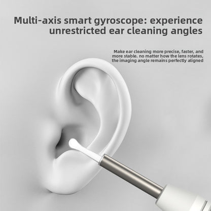 Smart Visual Ear Wax Removal Tool with HD Camera WiFi Wireless Otoscope Ear Cleaner 3.5mm Ultra Slim Lens for iPhone Android Black - Image 7