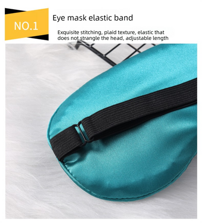 3 PCS Silky Satin Sleep Mask Set Cute Eyelash Design Soft Light Blocking Eye Cover with Adjustable Strap for Travel Nap Black White Grey - Image 2