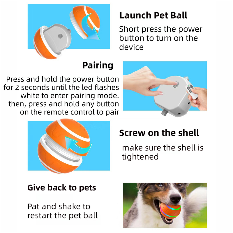 Yellow Durable TPU Smart Interactive Electric Pet Toy Ball - Automatic Bouncing Dog & Cat Chew Toy, Shaking Smart Activated - Image 4