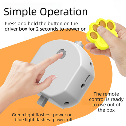 Yellow Durable TPU Smart Interactive Electric Pet Toy Ball With Remote - Automatic Normal & Crazy Mode Bouncing Dog & Cat Chew Toy, Remote Activated - Image 7