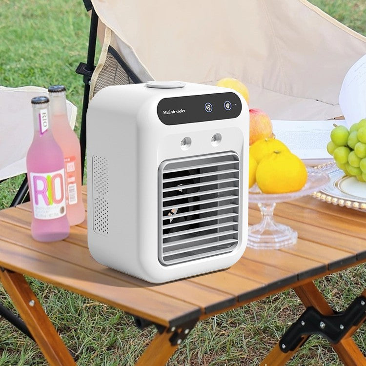 Portable 500ml Large-Capacity Air Cooler Fan - 9-Blade Strong Wind & Wide-Angle Oscillation, Easy Top-Fill Desktop Evaporative Humidifier - Image 6