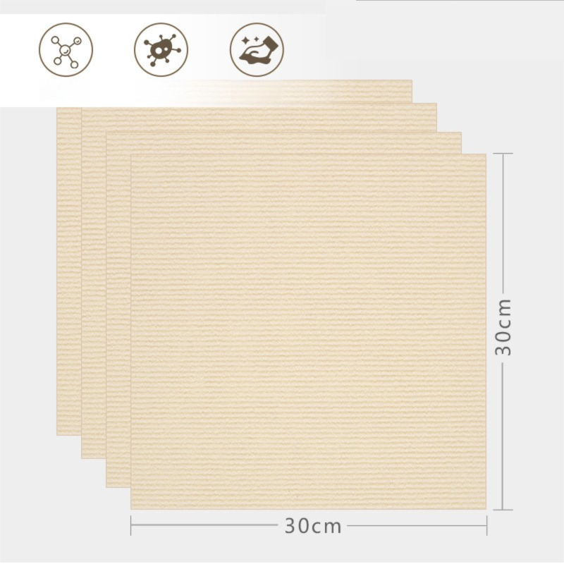 16 Pack Light Grey Durable & Soft Self-Adhesive Carpet Tiles(30x30cm) - Interlocking Non-Slip Square Floor Mat for Bedroom, Office & Living Room - Image 4