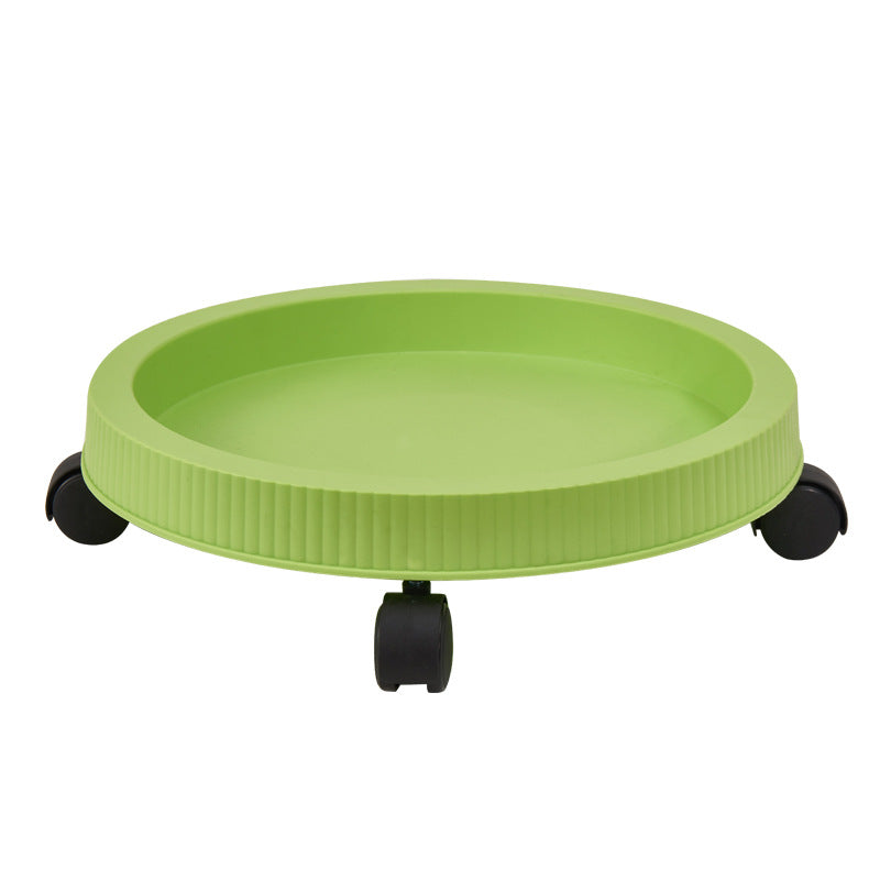 Green 3-Tier Stackable Strawberry & Vegetable Planter with Mobile Wheel Tray - Space-Saving Vertical Gardening System - Image 9
