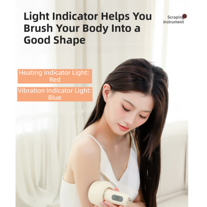 3-in-1 Portable Electric Gua Sha Meridian Cupping Massager Tool With 4 Cupping - 9-Gear Vibration & Soothing Heat Therapy Integrated Red Light Heat & EMS Magnetic Wave - Image 4