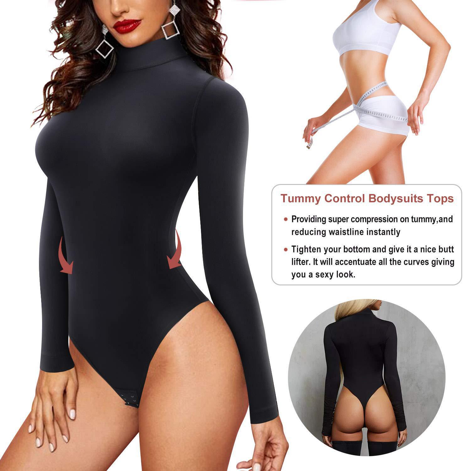 Size XL Black Women's Sexy T-Back Bodysuit Thong Leotard - Milk Silk Round Neck Slim Fit Jumpsuit Base Layer - Image 3