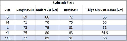 XXL Size Blue Print Women's Sexy One-Piece Swimsuit Set With Matching Wrap Skirt  - European/American Style Bikini with Built-in Pads - Image 5