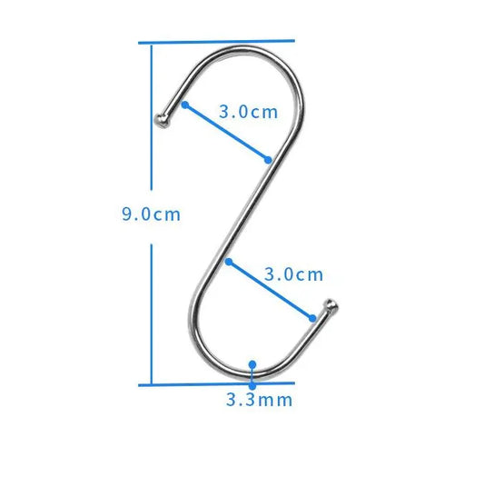 3PCS Black Retractable Hanging Basket Pulley System & 3PCS Heavy Duty Stainless Steel S-Hooks Combo - Garden Plant Hanger(Max Load 5KG) - Image 6