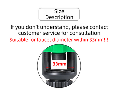 2-Pack Green Universal Quick Connector for Taps Up To 3.3CM WIth Leak-Proof Design - Kitchen & Bathroom Mixer Tap to Garden Hose Adapter - Image 5