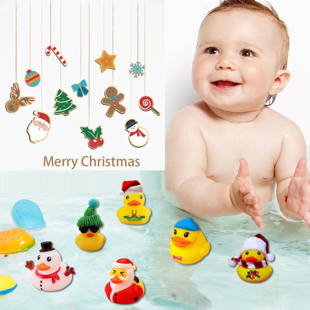 Christmas Rubber Duck Advent Calendar - 24 Days Countdown with Giraffe Themed Mini Duck Toys (Blind Box) - Image 2