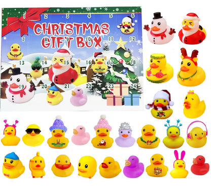Creative Christmas Rubber Duck Advent Calendar - 24 Unique Festive Mini Duck Bath Toys (Blind Box) - Image 2