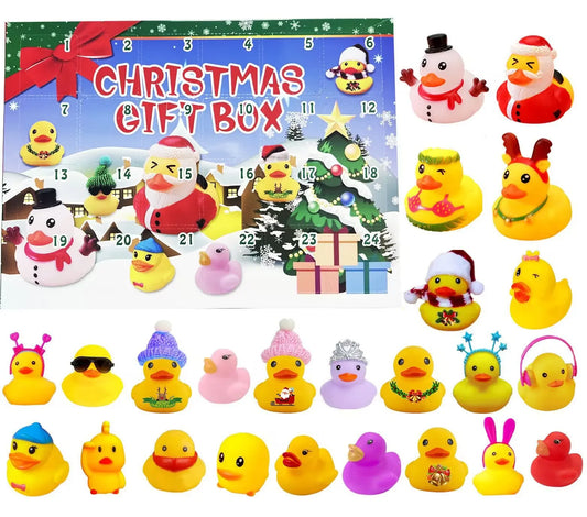 Creative Christmas Rubber Duck Advent Calendar - 24 Unique Festive Mini Duck Bath Toys (Blind Box) - Image 2