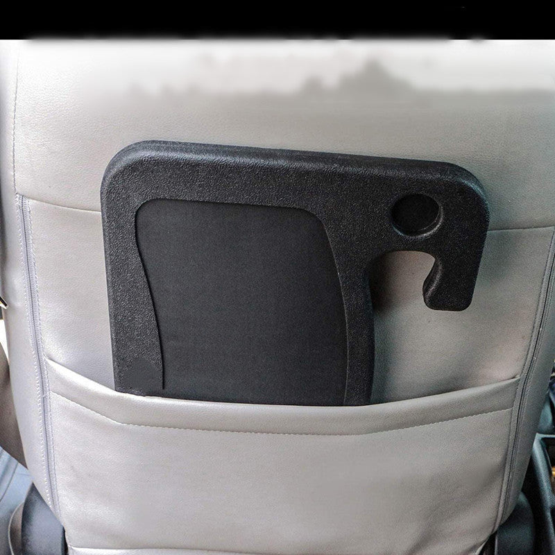 Black Multi-Functional Car Steering Wheel Tray - Portable Auto Desk for Eating, Laptop, and Drink Holder (42x28CM) - Image 4