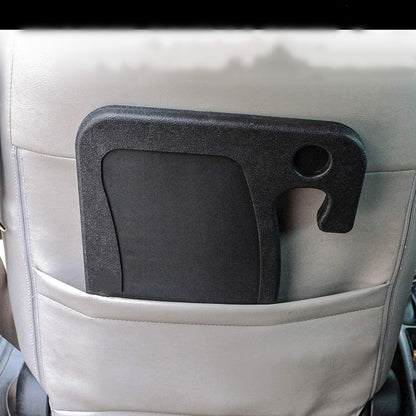 Grey Multi-Functional Car Steering Wheel Tray - Portable Auto Desk for Eating, Laptop, and Drink Holder (42x28CM) - Image 4
