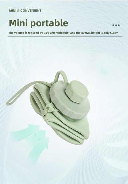 Grey Portable Food Grade Silicone Collapsible Sports Water Bottle 600ML - Folding down 80% , Low High Temperature Resistant - Image 6